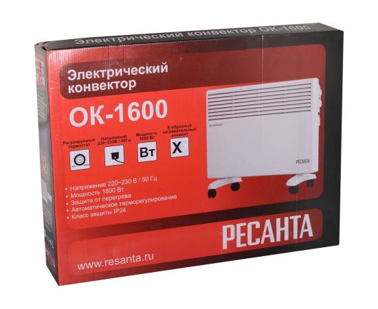 Конвектор электрический Ресанта ОК 1600 67/4/2 – изображение 7