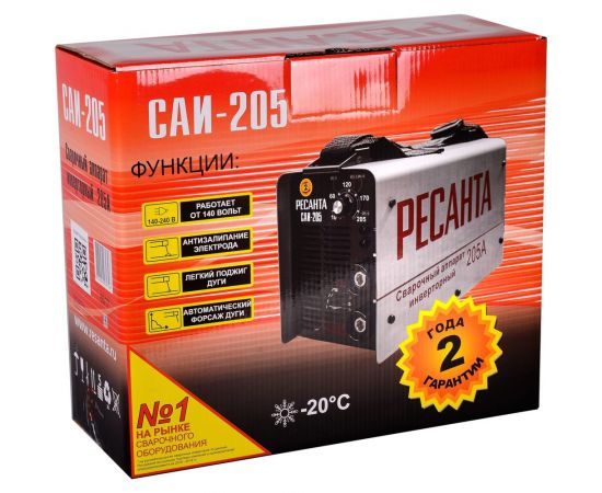 Сварочный инверторный аппарат Ресанта САИ205 65/77 – изображение 10