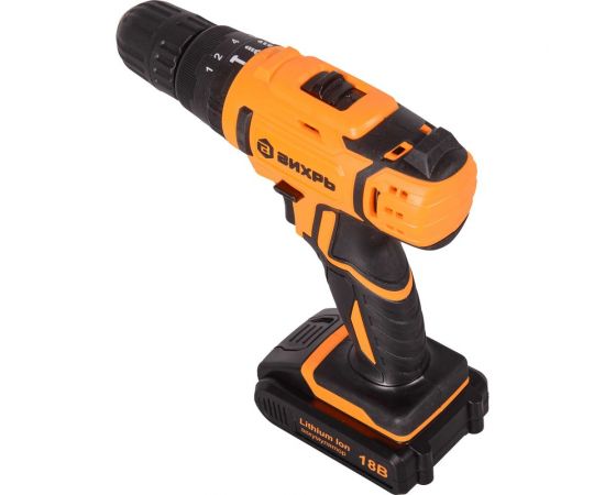 Аккумуляторная дрель-шуруповерт Вихрь ДА-18Л-2кУ 72/14/17 – изображение 10