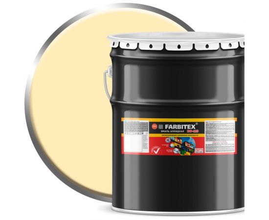 Алкидная эмаль FARBITEX ПФ-115 (слоновая кость; 20 кг) 4300001779 