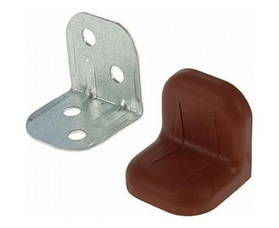 Крепежный уголок с пластиковой крышкой Tech-Krep 20x28 светлая вишня 4 шт. пакет 148280 