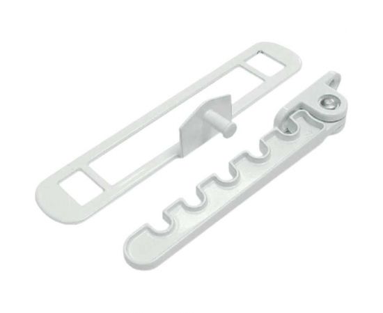 Гребенка ограничитель открывания KOMFORT москитные системы металлическая, белая, 1 шт. ОГАМБ1 