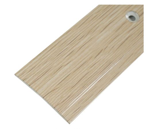 Порог-стык Трибатрон АЛ-125 (1 м; декор под дерево; белёный дуб) 87837 