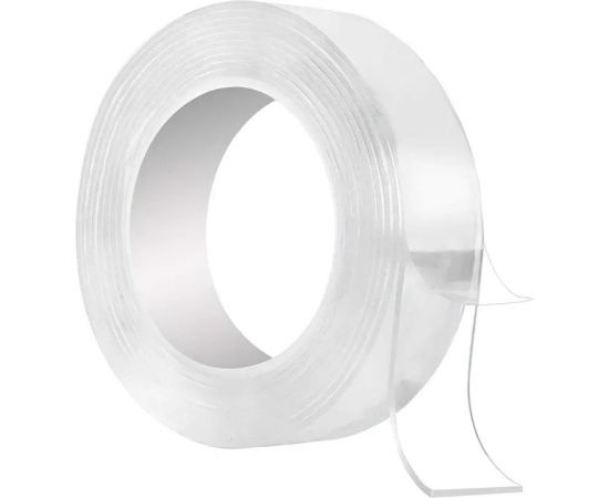 Клейкая нано-лента Дон Баллон (20х1 мм х 3 м) акриловая, двухсторонняя, многоразовая, прозрачный, 1 шт. 6015362 