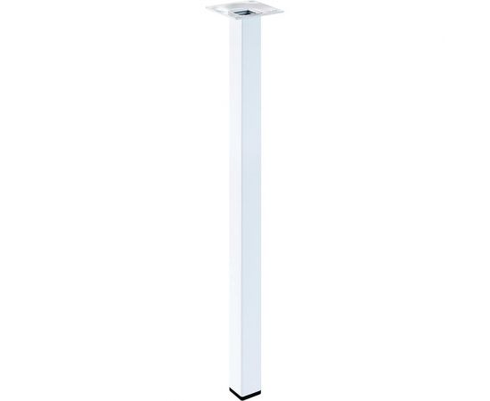 Ножка Tech-Krep металл, квадрат, нерегулируемая, 25x25x700 мм, белая - накл. 152134 