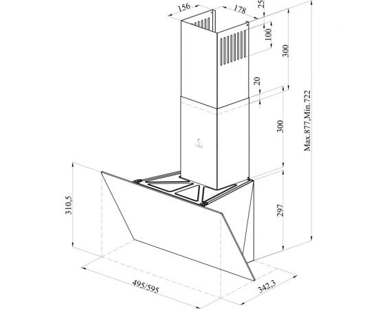 Вытяжка Lex Meta GS 600 White TRFE000006 – изображение 11