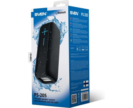 Портативная акустика с защитой от воды SVEN АС PS-205, черная SV-019761 – изображение 12