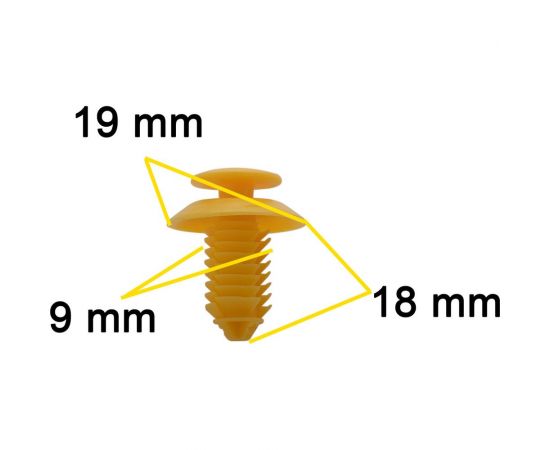 Автокрепеж для Land Rover 10 шт F58Z16237A02A, EKM100270 КрепАвто 1663 – изображение 2