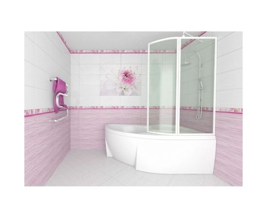 Настенная плитка Нефрит-Керамика Фреш 00-00-5-10-10-00-330 (белая; 25x50 см; 13 шт.; площадь упаковки 1,625 кв.м) СК000032369 – изображение 2