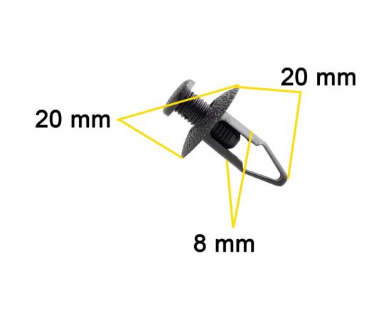 Крепеж Infiniti/Mitsubishi/Nissan 10 шт H3816888505, H3816888500, 6385401A00, MB547806 КрепАвто 0759 – изображение 3