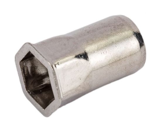 Резьбовая нержавеющая шестигранная заклепка с уменьшенным потайным бортиком KREPFIELD М6x16 мм, ART 1027, А2, 20 шт. 1027ГАЙКАЗАКЛЕПКАМ6Х16-20 – изображение 3