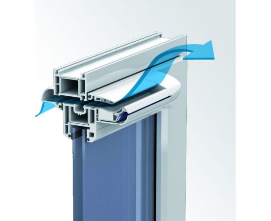 Акустический приточный клапан AERECO EHA2, оконный, гигрорегулируемый, цвет белый ЕАR201 – изображение 4