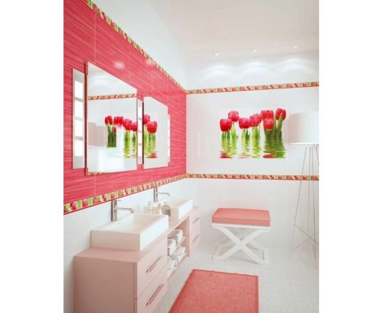 Настенная плитка Нефрит-Керамика Фреш 00-00-5-10-10-00-330 (белая; 25x50 см; 13 шт.; площадь упаковки 1,625 кв.м) СК000032369 – изображение 4