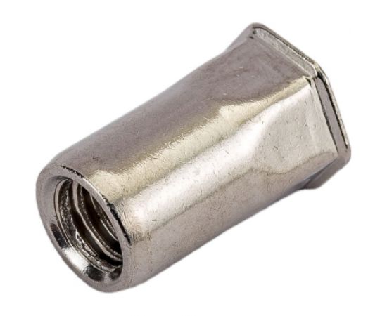 Резьбовая нержавеющая шестигранная заклепка с уменьшенным потайным бортиком KREPFIELD М6x16 мм, ART 1027, А2, 20 шт. 1027ГАЙКАЗАКЛЕПКАМ6Х16-20 – изображение 4