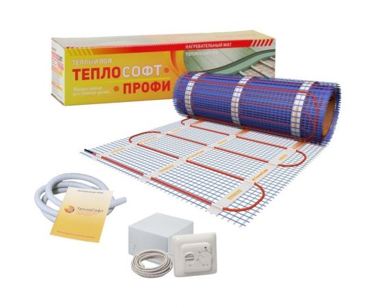 Нагревательный мат ТеплоСофт Профи 2,5м.кв. 375Вт с терморегулятором 25375 – изображение 5