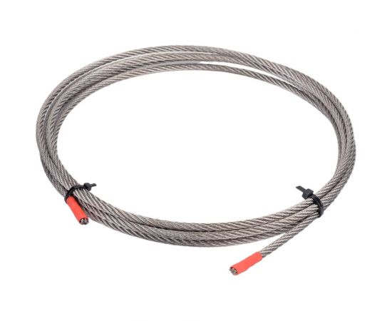 Нержавеющий трос KREPFIELD 5 мм, сталь А2, плетение 7x7, средней мягкости, 3 м 8379А2ТРОС5ММ-3 