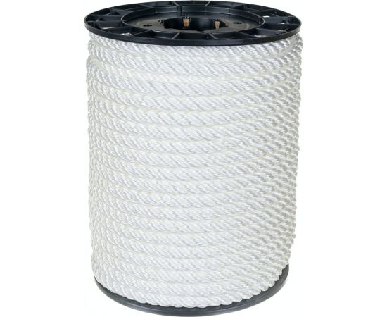 Полипропиленовый канат АзотХимФортис тросовой свивки 14 мм 50 м белый 73648 