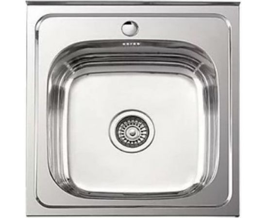 Мойка LEDEME нержавеющая сталь, 500x600x180, 0.8 мм выпуск 3 1/2 ГЛЯНЦЕВАЯ L95060 97933 