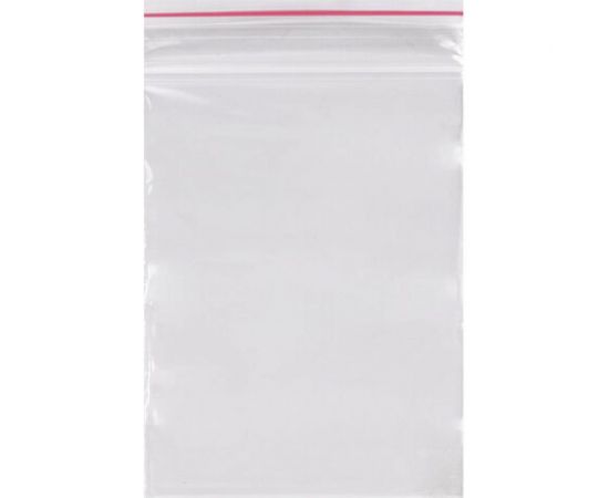 Пакеты BRAUBERG с замком гриппер, комплект 100 шт, 40х60 мм, ПВД, толщина 35 микр 606206 