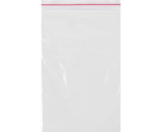 Пакеты с замком/зиплок-гриппер BRAUBERG, 100 шт, 80х120 мм, ПВД, толщина 35 микрон 606209 