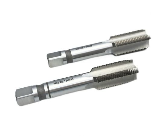 Машинно-ручной метчик TORNERI М26х2 комплект из 2-х штук Р6М5 038171 