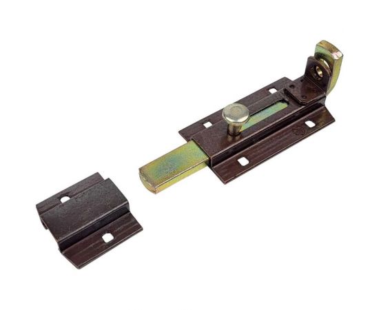 Прямой усиленный засов для навесного замка ALDEGHI LUIGI SPA 147x52 мм, бронза 256AB15 