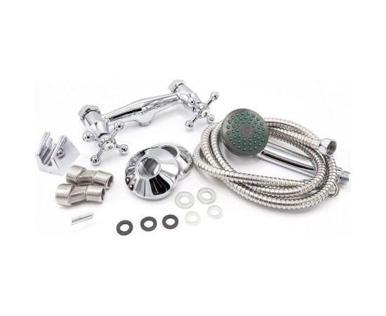 Смеситель для душевой кабины ARCO DA VELLA маховик пластик крест А5507 12174 – изображение 2