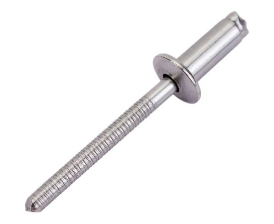 Вытяжная нержавеющая заклепка со стандартным бортиком KREPFIELD 5x12 мм, ART 9052, А2, 100 шт. 9052ЗАКЛЕПКА5Х12А2-100 – изображение 2