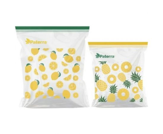 Универсальные пакеты PATERRA Лимон, ананас с двойным замком, 50 шт в упаковке 109-208 – изображение 2