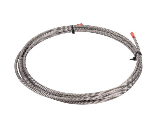 Нержавеющий трос KREPFIELD 5 мм, сталь А2, плетение 7x7, средней мягкости, 3 м 8379А2ТРОС5ММ-3 – изображение 2