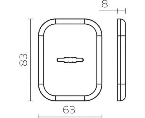 Накладка PALIDORE 020-02-BLACK, черный 98761009 – изображение 2