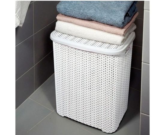 Корзина для белья Violet Вязь 60 л белый 206006 – изображение 2