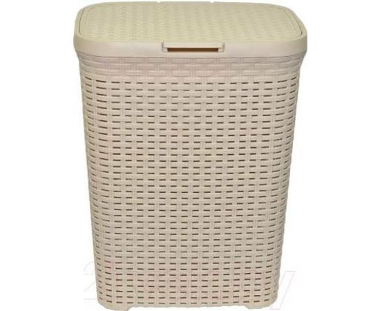 Корзина для белья Violet Ротанг 60 л латте 186020 – изображение 2