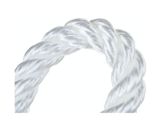 Полипропиленовый канат АзотХимФортис тросовой свивки 14 мм 50 м белый 73648 – изображение 3