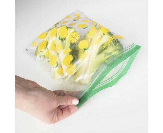 Универсальные пакеты PATERRA Лимон, ананас с двойным замком, 50 шт в упаковке 109-208 – изображение 3