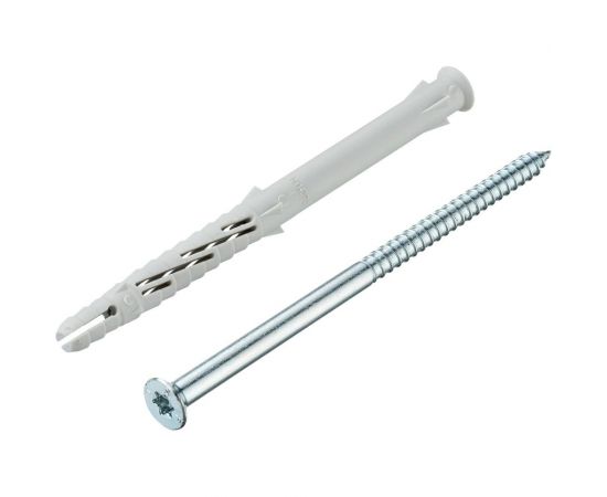 Фасадный дюбель с шурупом Tecfi потайная головка, шлиц TORX 10x140 4 шт 147671 – изображение 3