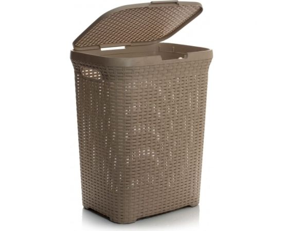 Корзина для белья Violet Ротанг 60 л латте 186020 – изображение 3