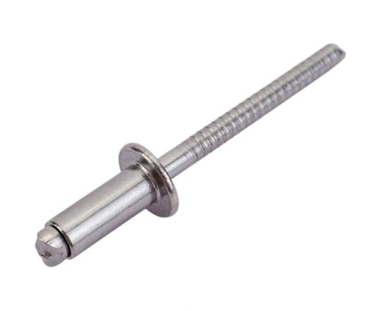 Вытяжная нержавеющая заклепка со стандартным бортиком KREPFIELD 5x12 мм, ART 9052, А2, 100 шт. 9052ЗАКЛЕПКА5Х12А2-100 – изображение 3