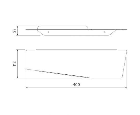 Полка IDDIS Slide нержавеющая сталь, хром SLISC00i44 – изображение 4