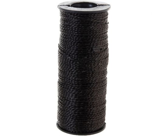 Крученая двухпрядная нить ПП, черная, 50 м, 1.3 мм Tech-Krep 139900 – изображение 4