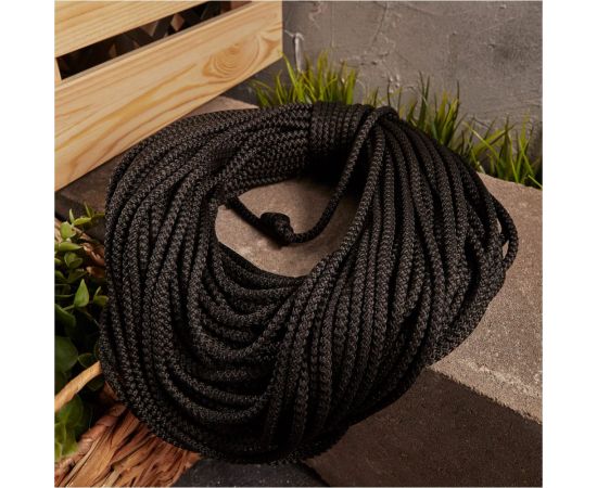 Шнур с сердечником 5мм 50м (черный) REXANT 77-1551-1 – изображение 4