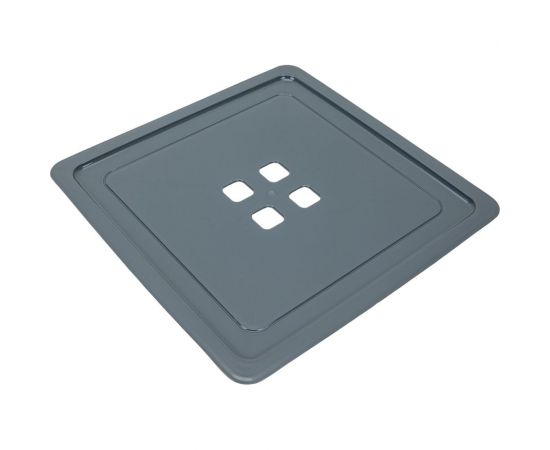 Коробка для хранения Violet Лофт квадратная с крышкой 23 л серый 6923118 – изображение 4