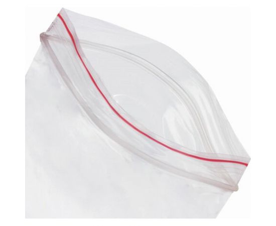 Пакеты с замком/зиплок-гриппер BRAUBERG, 100 шт, 80х120 мм, ПВД, толщина 35 микрон 606209 – изображение 7