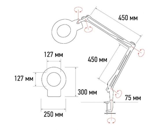 Лупа на струбцине REXANT 31-0532 – изображение 8