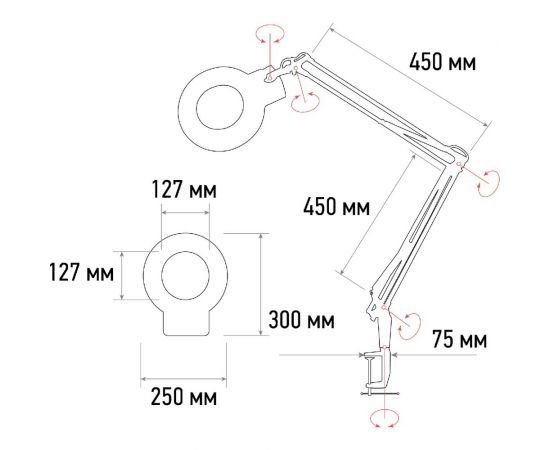 Лупа на струбцине REXANT 31-0535 – изображение 10