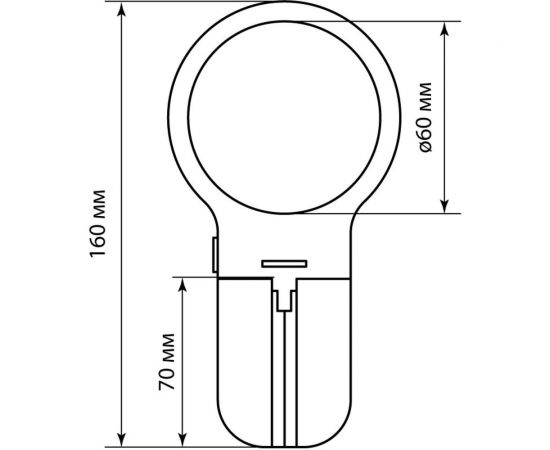 Круглая ручная лупа TDM d 60 мм, 3-х кратное увеличение, рукоятка-трансформер, LED подсветка, 2хАА SQ1025-0903 – изображение 10