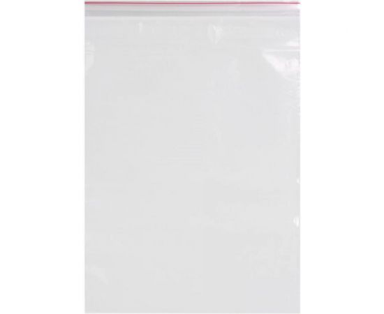 Пакеты с замком/зиплок-гриппер BRAUBERG, 100 шт, 400х500 мм, ПВД, толщина 40 микрон 606219 