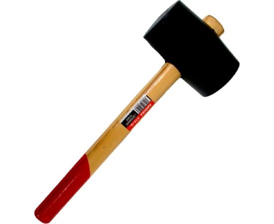 Киянка TOOLAS с деревянной ручкой, 910 гр, черная резина 00008615 