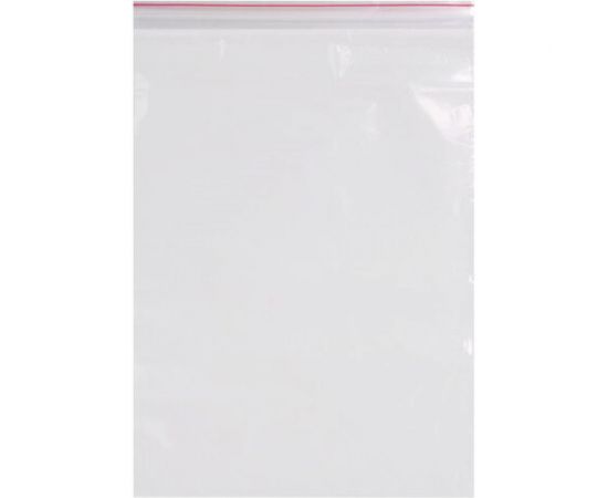 Пакеты с замком/зиплок-гриппер BRAUBERG, 100 шт, 200х250 мм, ПВД, толщина 40 микрон 606215 