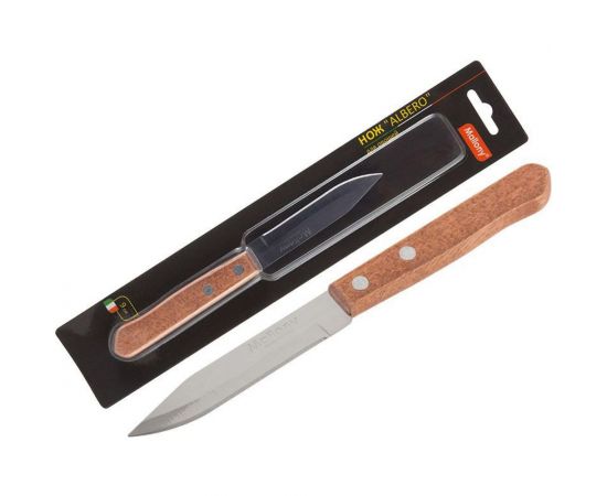 Нож с деревянной рукояткой Mallony ALBERO для овощей 9 см MAL-06AL 005170 